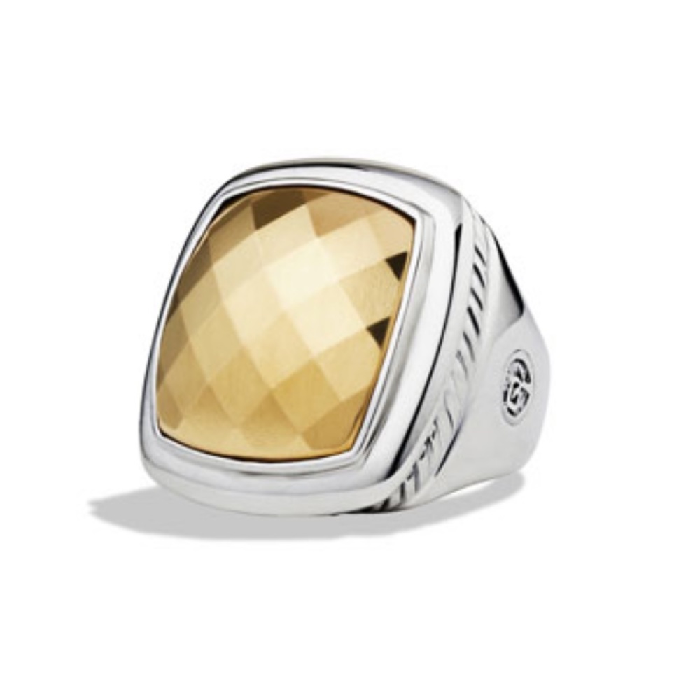 DAVID YURMAN 20MM Gold Dome Solid Shank SZ 6
